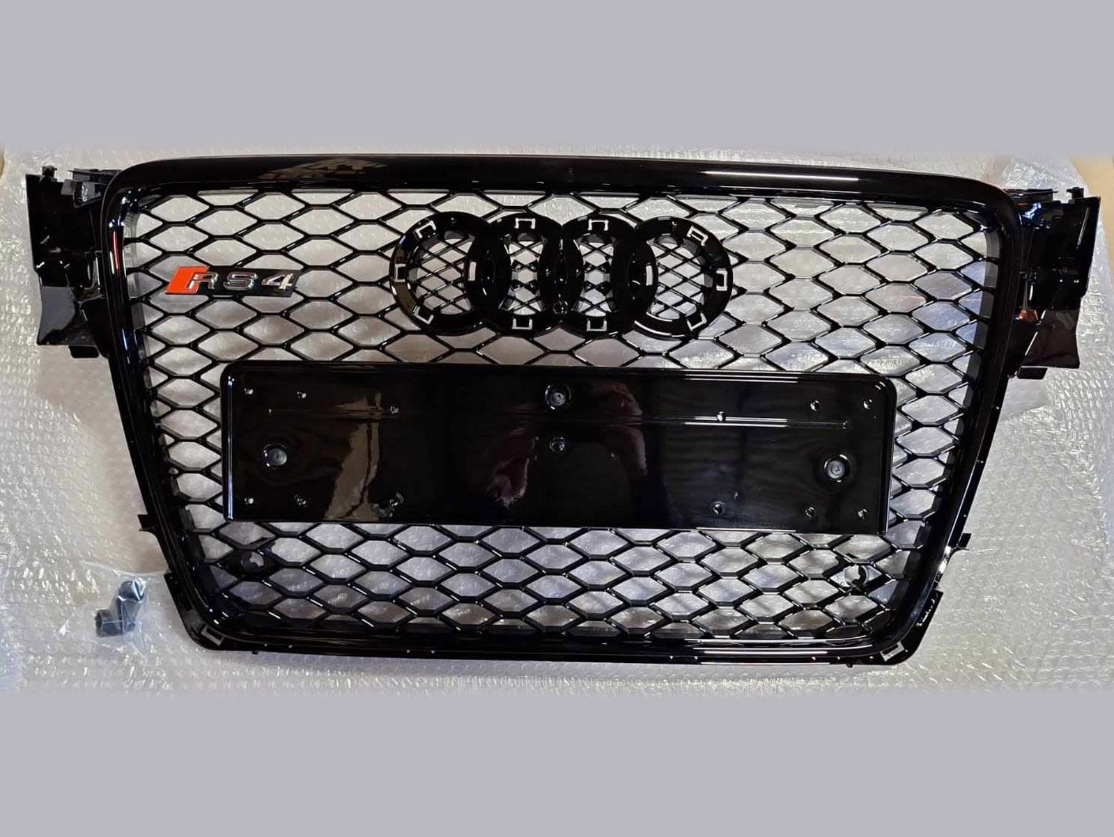  B8 2008-2011 Front Grill, Honeycomb Grill, RS4 Black Style